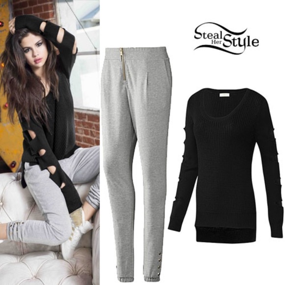 ISO: Adidas Neo Selena Gomez Cut Black Sweater - Picture 2 of 2